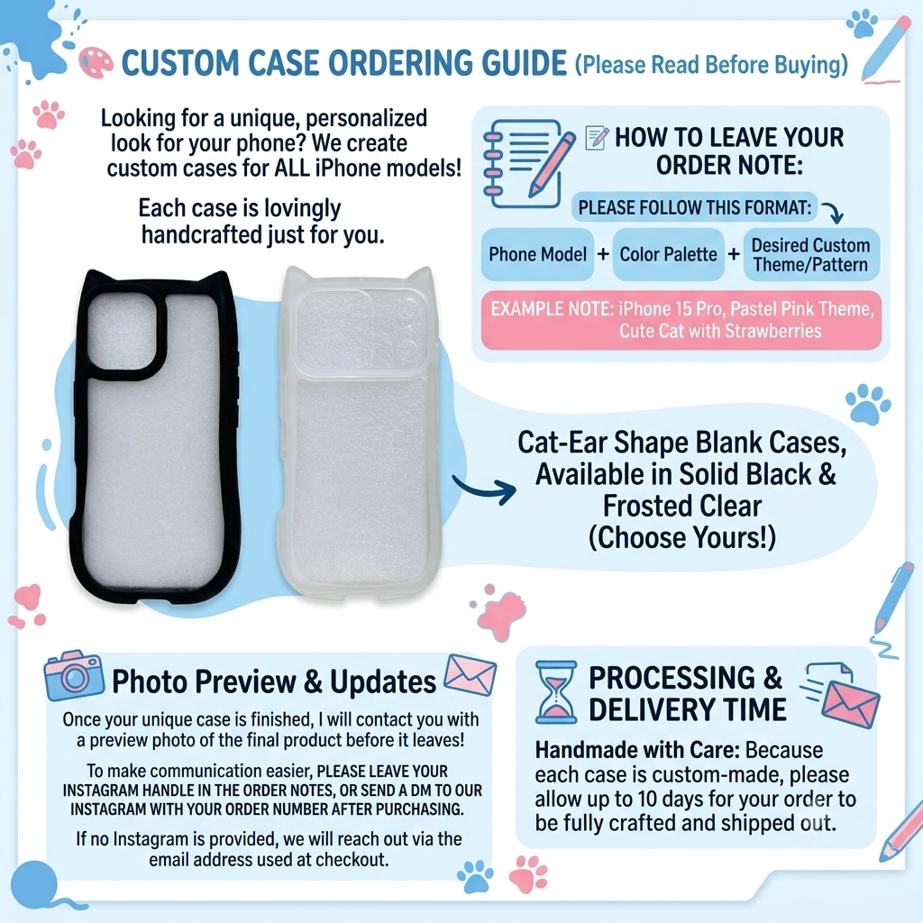 Cute Custom Cat Phone Cases | Handmade Cover - Milescase