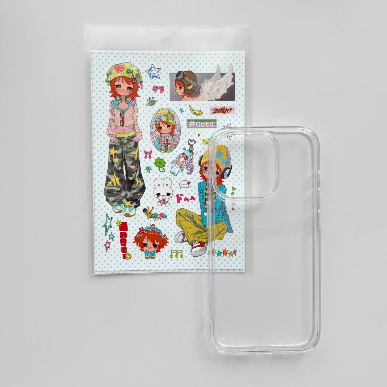 Customizable Decal Resin Phone Case - Pick Your Favorite Stickers