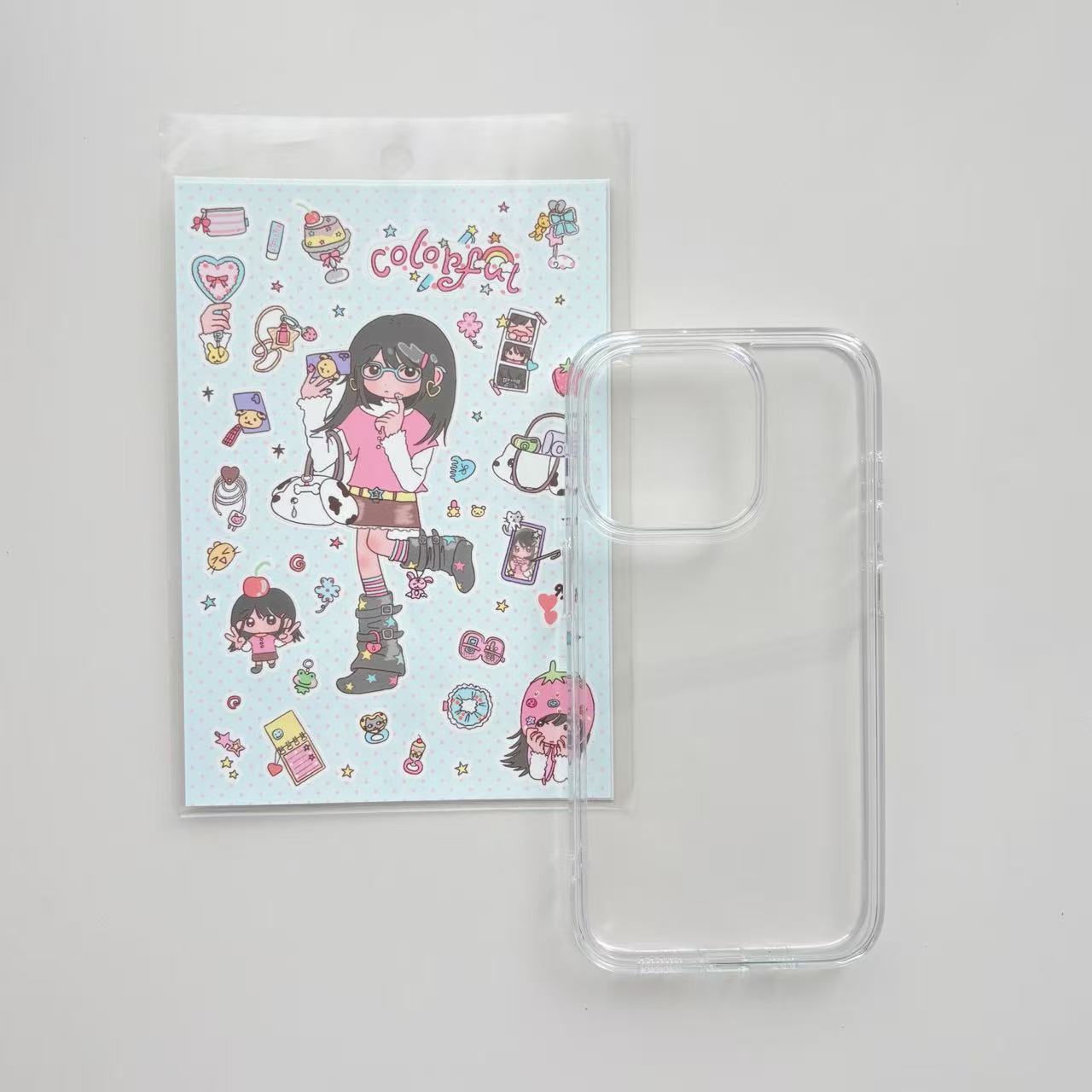 Customizable Decal Resin Phone Case - Pick Your Favorite Stickers