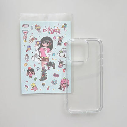 Customizable Decal Resin Phone Case - Pick Your Favorite Stickers
