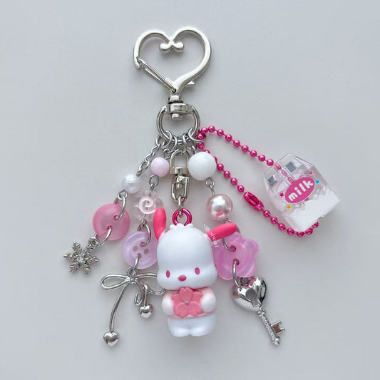 Berry Pink Doggie keychains