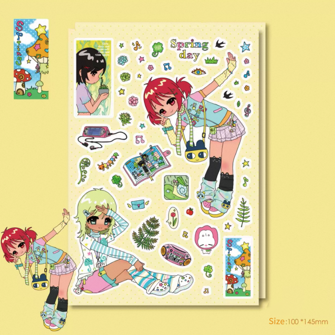 Spring Picnic Club Stickers