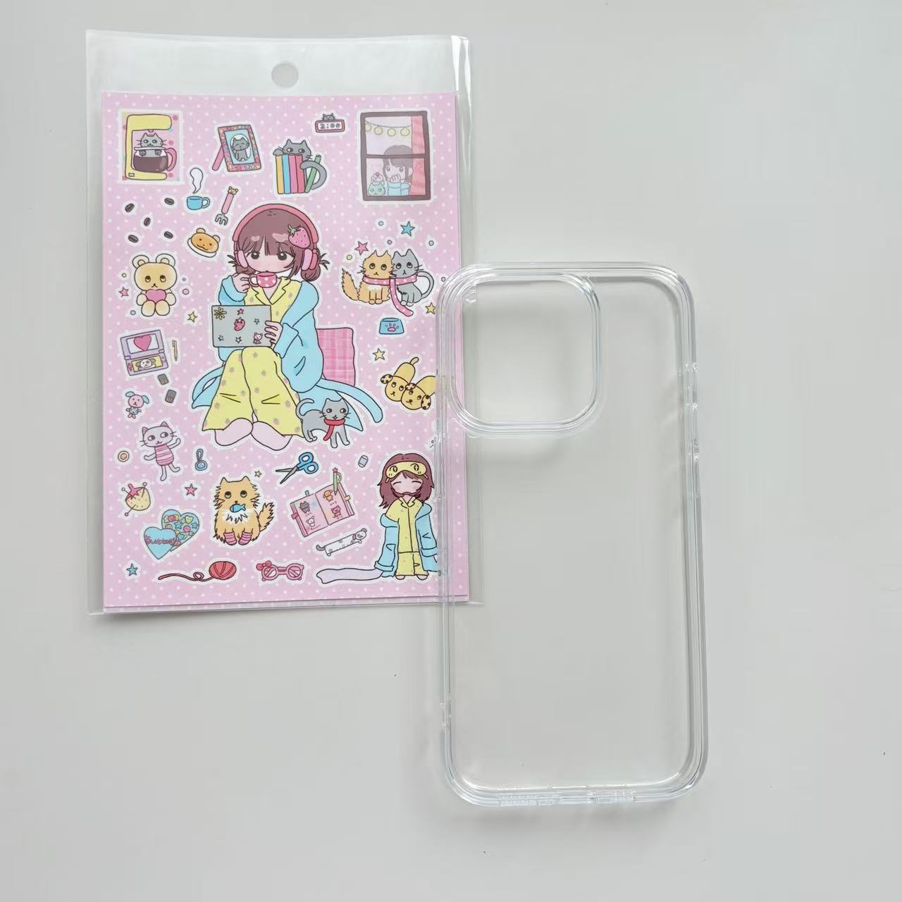 Customizable Decal Resin Phone Case - Pick Your Favorite Stickers