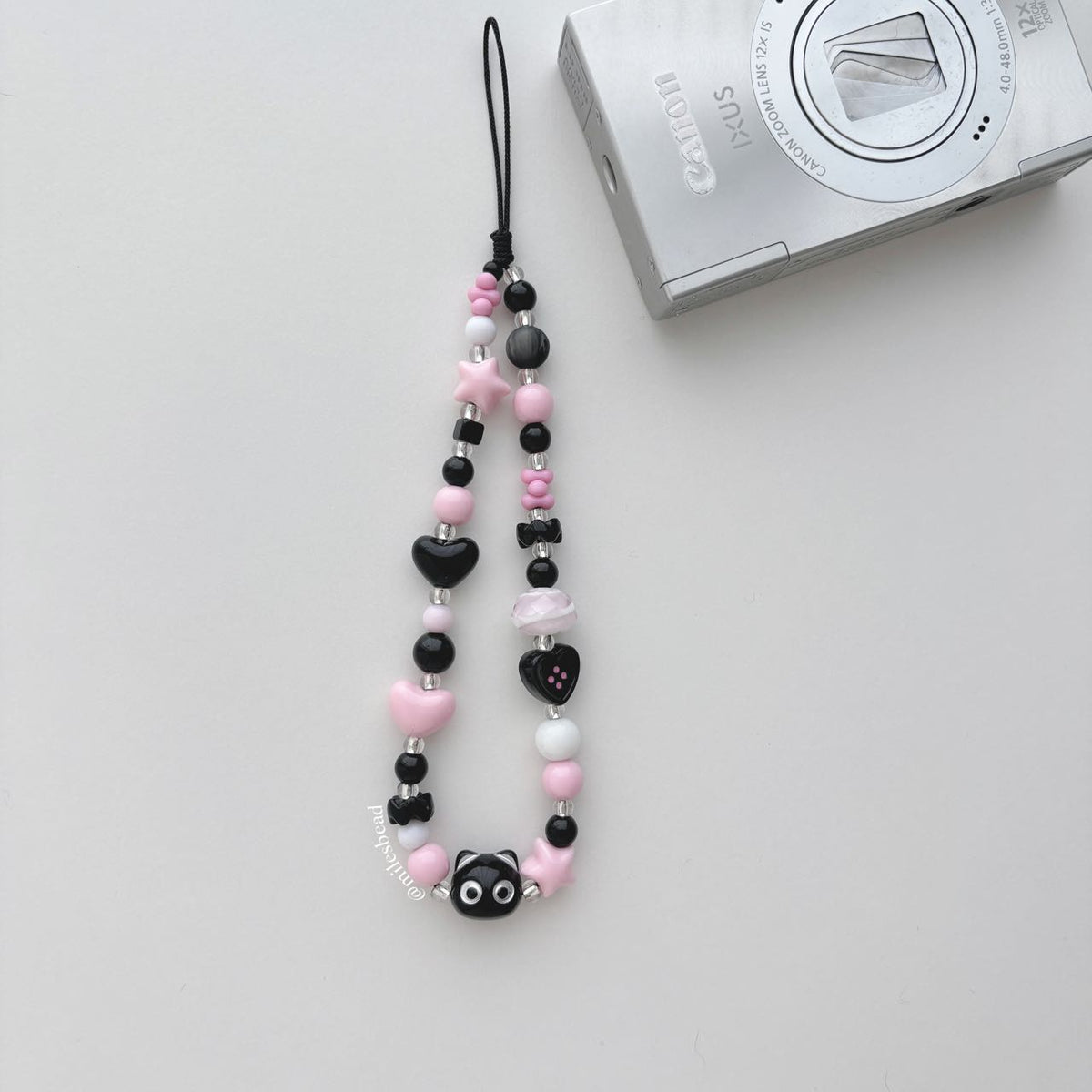 Pink Cat phone charm