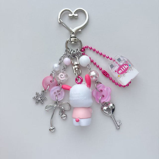 Berry Pink Doggie keychains